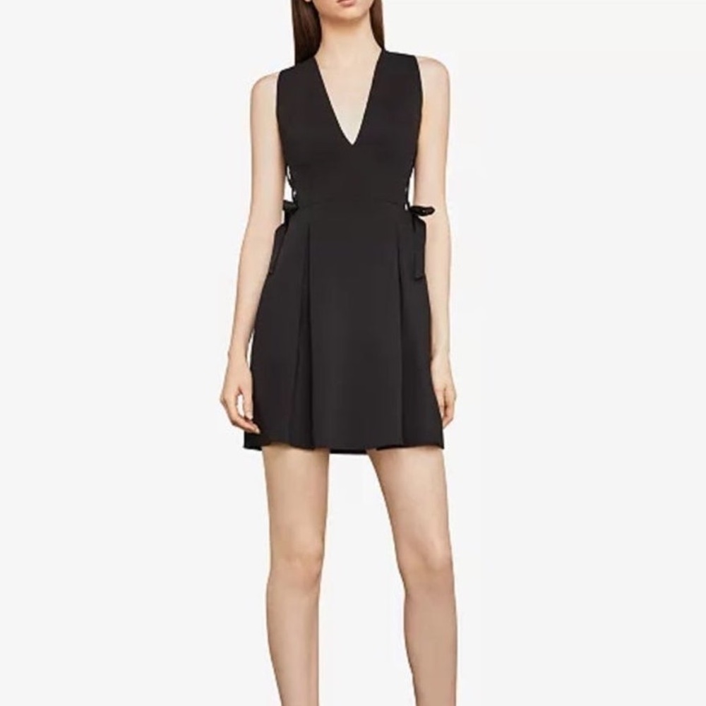 Black BCBG Mini Dress With Box Detail